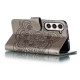 For Samsung Galaxy S23+ 5G Sun Mandala Embossing Pattern Phone Leather Case(Grey)
