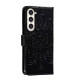 For Samsung Galaxy S23+ 5G Sun Mandala Embossing Pattern Phone Leather Case(Black)