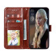 For Samsung Galaxy S23+ 5G Sun Mandala Embossing Pattern Phone Leather Case(Brown)