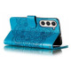 For Samsung Galaxy S23+ 5G Sun Mandala Embossing Pattern Phone Leather Case(Blue)