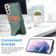 For Samsung Galaxy S23+ 5G Ultra-thin Shockproof Phone Protective Case with Holder(Green)