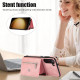 For Samsung Galaxy S23+ 5G Zipper RFID Card Slots Phone Case with Short Lanyard(Rose Gold)