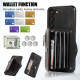 For Samsung Galaxy S23+ 5G Zipper RFID Card Slots Phone Case with Short Lanyard(Black)