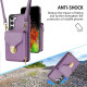 For Samsung Galaxy S23+ 5G Zipper Hardware Card Wallet Phone Case(Purple)