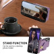 For Samsung Galaxy S23+ 5G Zipper Hardware Card Wallet Phone Case(Purple)