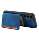 For Samsung Galaxy S24+ 5G Skin Feel Dream RFID Anti-theft PU Card Bag Phone Case(Peacock Blue)