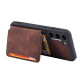 For Samsung Galaxy S24+ 5G Skin Feel Dream RFID Anti-theft PU Card Bag Phone Case(Coffee)