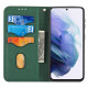 For Samsung Galaxy S23+ 5G Woven Texture Stitching Magnetic Leather Phone Case(Green)