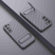 For Samsung Galaxy S23+ 5G Wavy Texture TPU Phone Case with Lens Film(Grey)