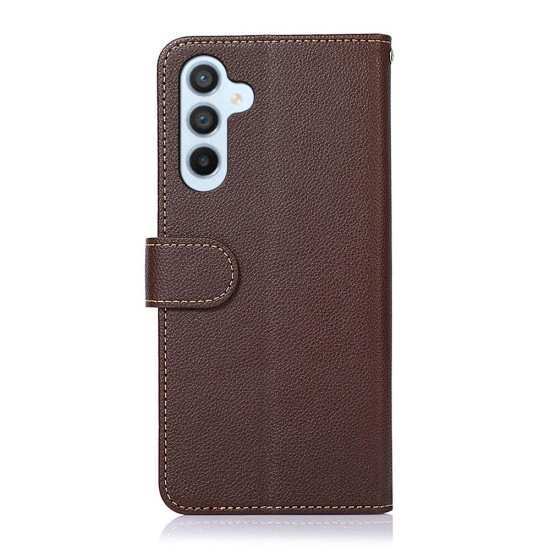 For Samsung Galaxy S24+ 5G KHAZNEH Litchi Texture Leather RFID Phone Case(Brown)