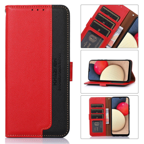 For Samsung Galaxy S24+ 5G KHAZNEH Litchi Texture Leather RFID Phone Case(Red)