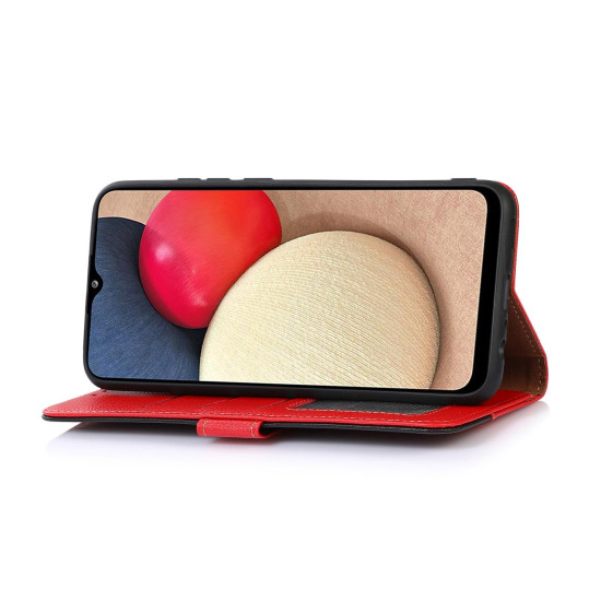 For Samsung Galaxy S24+ 5G KHAZNEH Litchi Texture Leather RFID Phone Case(Red)