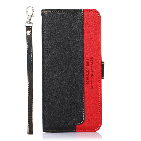 For Samsung Galaxy S24+ 5G KHAZNEH Litchi Texture Leather RFID Phone Case(Black)