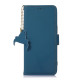 For Samsung Galaxy S24+ 5G Genuine Leather Magnetic RFID Leather Phone Case(Blue)