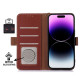 For Samsung Galaxy S24+ 5G Genuine Leather Magnetic RFID Leather Phone Case(Coffee)