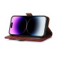 For Samsung Galaxy S24+ 5G Genuine Leather Magnetic RFID Leather Phone Case(Coffee)