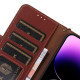 For Samsung Galaxy S24+ 5G Genuine Leather Magnetic RFID Leather Phone Case(Coffee)