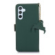 For Samsung Galaxy S24+ 5G Genuine Leather Magnetic RFID Leather Phone Case(Green)