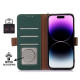 For Samsung Galaxy S24+ 5G Genuine Leather Magnetic RFID Leather Phone Case(Green)