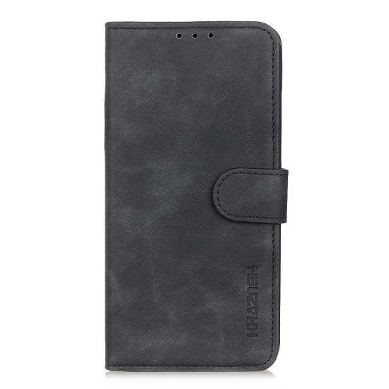 For Samsung Galaxy S24+ KHAZNEH Retro Texture Horizontal Flip Leather Phone Case(Black)