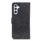 For Samsung Galaxy S24+ KHAZNEH Retro Texture Horizontal Flip Leather Phone Case(Black)
