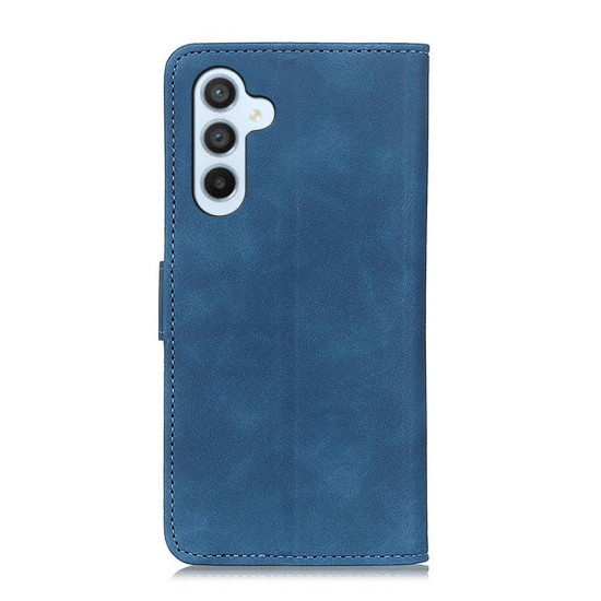For Samsung Galaxy S24+ KHAZNEH Retro Texture Horizontal Flip Leather Phone Case(Blue)
