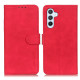 For Samsung Galaxy S24+ KHAZNEH Retro Texture Horizontal Flip Leather Phone Case(Red)