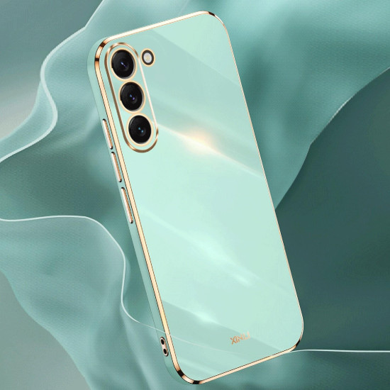 For Samsung Galaxy S24+ 5G XINLI Straight Edge 6D Electroplate TPU Phone Case(White)