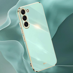 For Samsung Galaxy S24+ 5G XINLI Straight Edge 6D Electroplate TPU Phone Case(Mint Green)