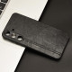 For Samsung Galaxy S24+ 5G Cow Pattern Sewing Back Cover Phone Case(Black)
