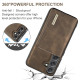 For Samsung Galaxy S24+ 5G DG.MING M1 Series 3-Fold Multi Card Wallet + Magnetic Phone Case(Coffee)