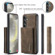 For Samsung Galaxy S24+ 5G DG.MING M1 Series 3-Fold Multi Card Wallet + Magnetic Phone Case(Coffee)
