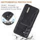 For Samsung Galaxy S24+ 5G DG.MING M2 Series 3-Fold Multi Card Bag + Magnetic Phone Case(Black)