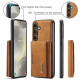 For Samsung Galaxy S24+ 5G DG.MING M2 Series 3-Fold Multi Card Bag + Magnetic Phone Case(Brown)