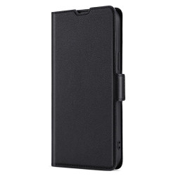 For Samsung Galaxy S24+ 5G Ultra-thin Voltage Side Buckle Horizontal Flip Leather Phone Case(Black)