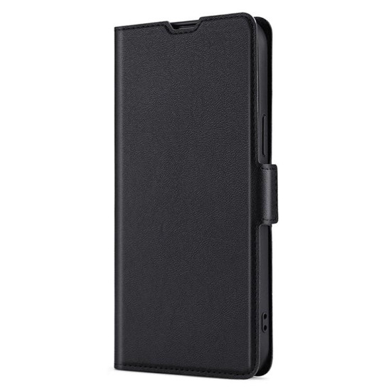 For Samsung Galaxy S24+ 5G Ultra-thin Voltage Side Buckle Horizontal Flip Leather Phone Case(Black)