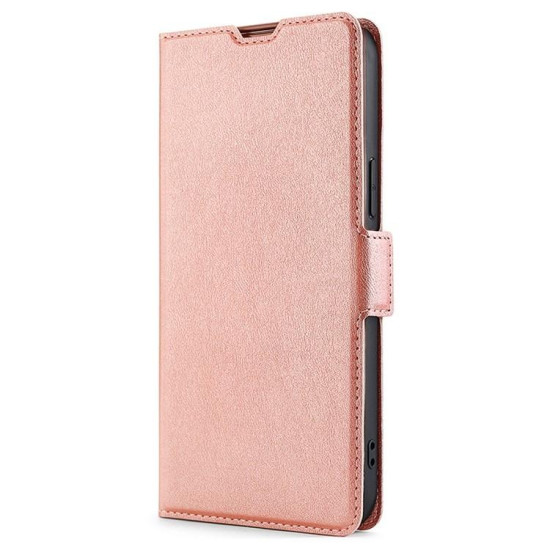 For Samsung Galaxy S24+ 5G Ultra-thin Voltage Side Buckle Horizontal Flip Leather Phone Case(Rose Gold)
