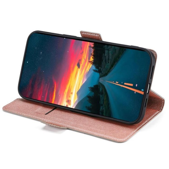 For Samsung Galaxy S24+ 5G Ultra-thin Voltage Side Buckle Horizontal Flip Leather Phone Case(Rose Gold)