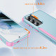 For Samsung Galaxy S24+ 5G TPU + PC Shockproof Protective Phone Case(Grey Green + Pink)