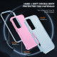 For Samsung Galaxy S24+ 5G TPU + PC Shockproof Protective Phone Case(Grey Green + Pink)
