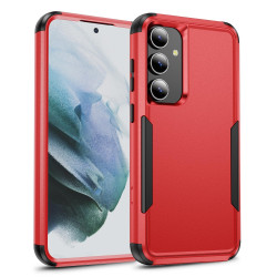 For Samsung Galaxy S24+ 5G TPU + PC Shockproof Protective Phone Case(Red + Black)
