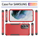 For Samsung Galaxy S24+ 5G TPU + PC Shockproof Protective Phone Case(Red + Black)