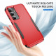 For Samsung Galaxy S24+ 5G TPU + PC Shockproof Protective Phone Case(Red + Black)