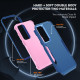 For Samsung Galaxy S24+ 5G TPU + PC Shockproof Protective Phone Case(Royal Blue + Pink)
