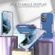 For Samsung Galaxy S24+ 5G TPU + PC Shockproof Protective Phone Case(Royal Blue + Pink)