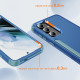 For Samsung Galaxy S24+ 5G TPU + PC Shockproof Protective Phone Case(Royal Blue + Grey Green)