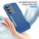 For Samsung Galaxy S24+ 5G TPU + PC Shockproof Protective Phone Case(Royal Blue + Grey Green)