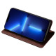 For Samsung Galaxy S24+ 5G Skin Feel Magnetic Leather Phone Case(Dark Brown)