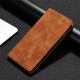 For Samsung Galaxy S24+ 5G Skin Feel Magnetic Leather Phone Case(Light Brown)