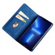For Samsung Galaxy S24+ 5G Skin Feel Magnetic Leather Phone Case(Blue)
